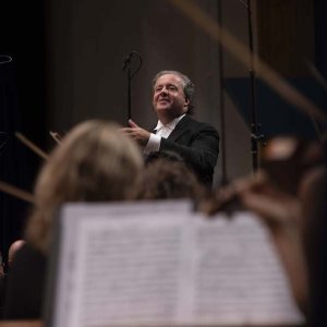 Juanjo Mena y Juan Floristán en Bilbao, con la Orquesta Nacional de España